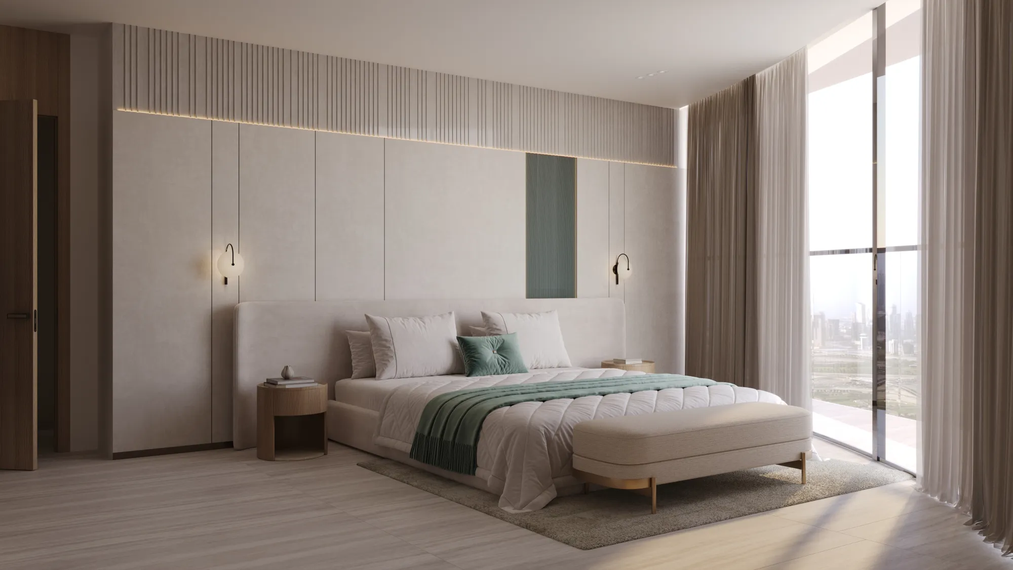 Aquarise by Binghatti, dormitorio