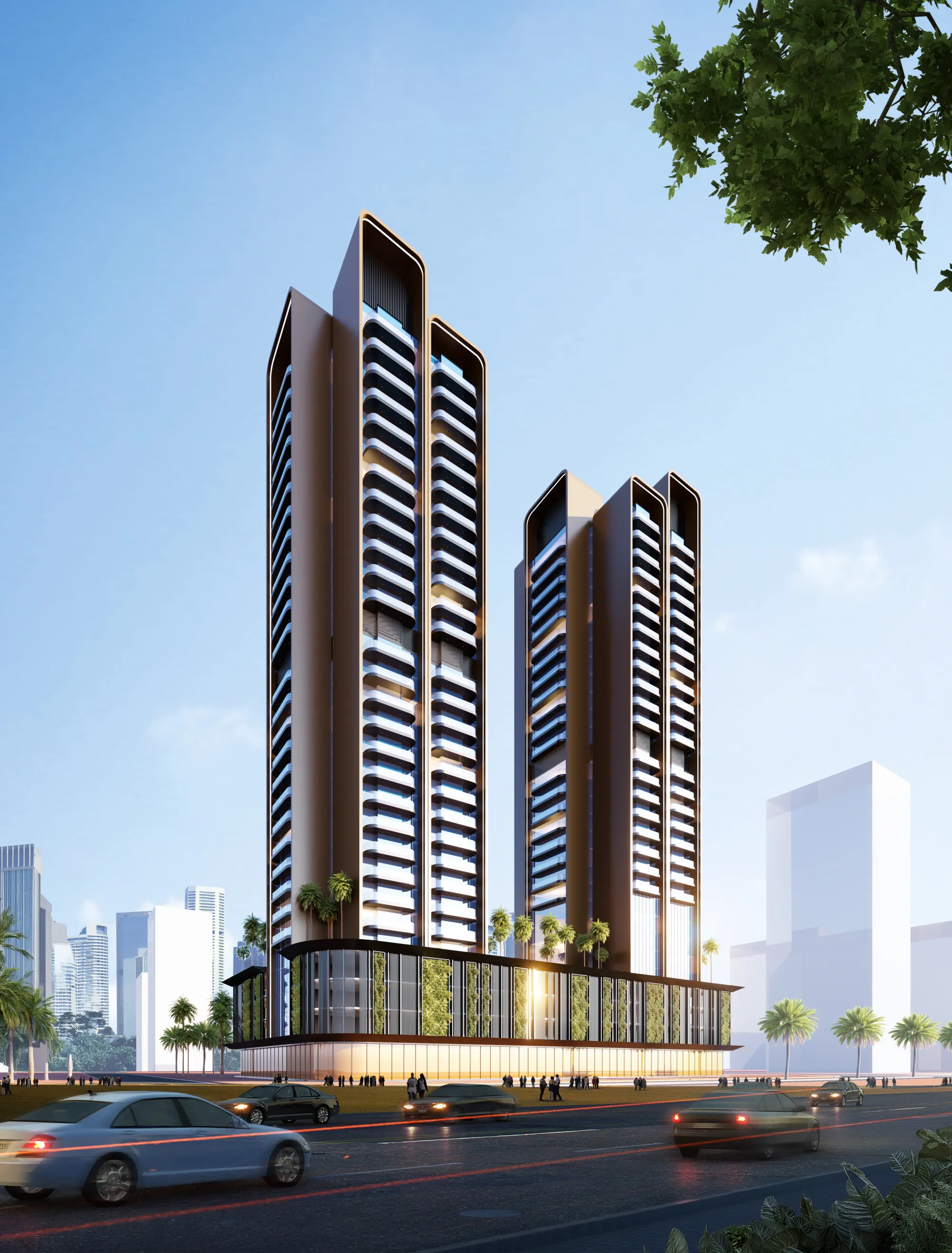 Guzel Towers, exterior del proyecto