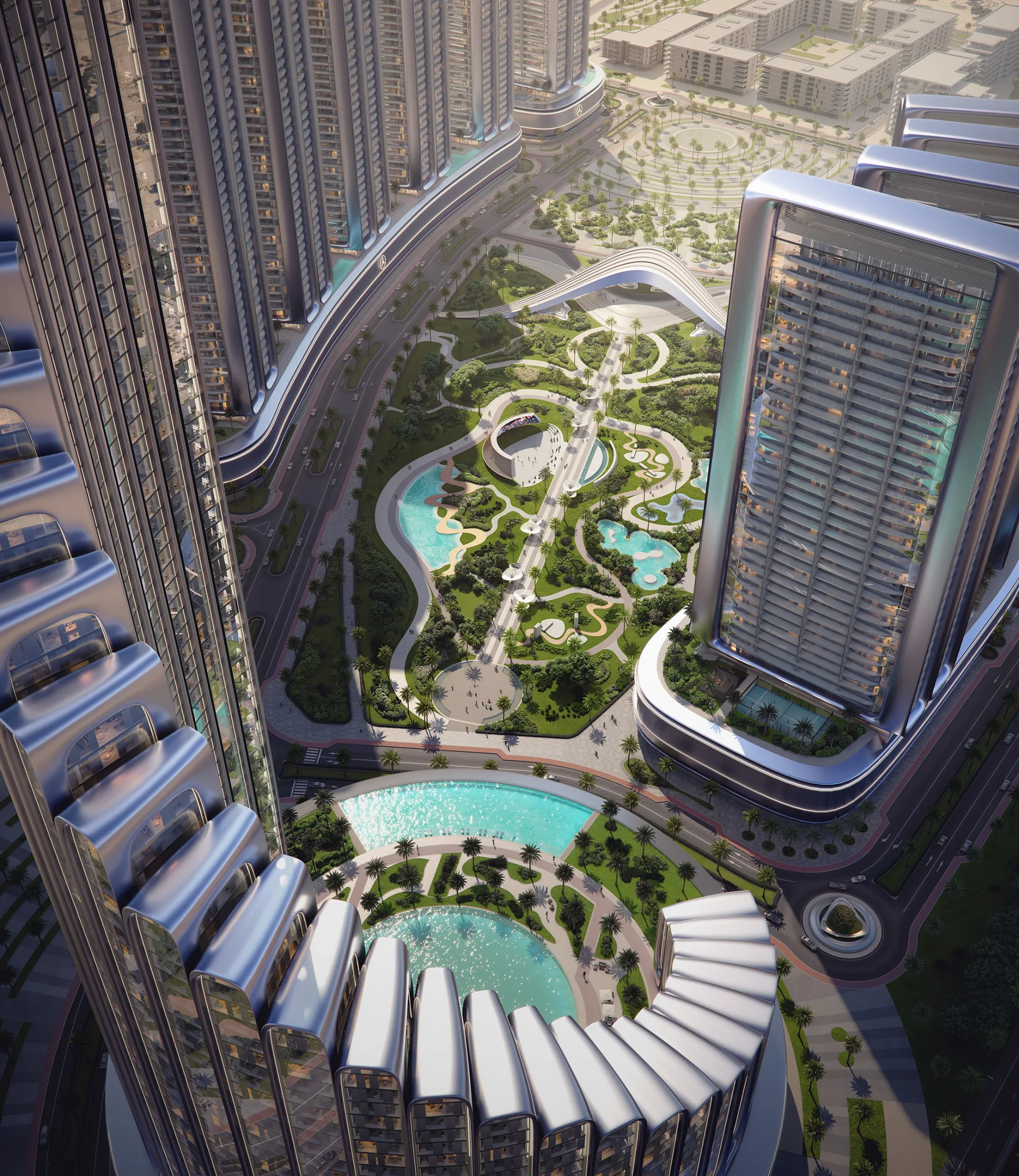 Mercedes-Benz Places by Binghatti, vista de la comunidad
