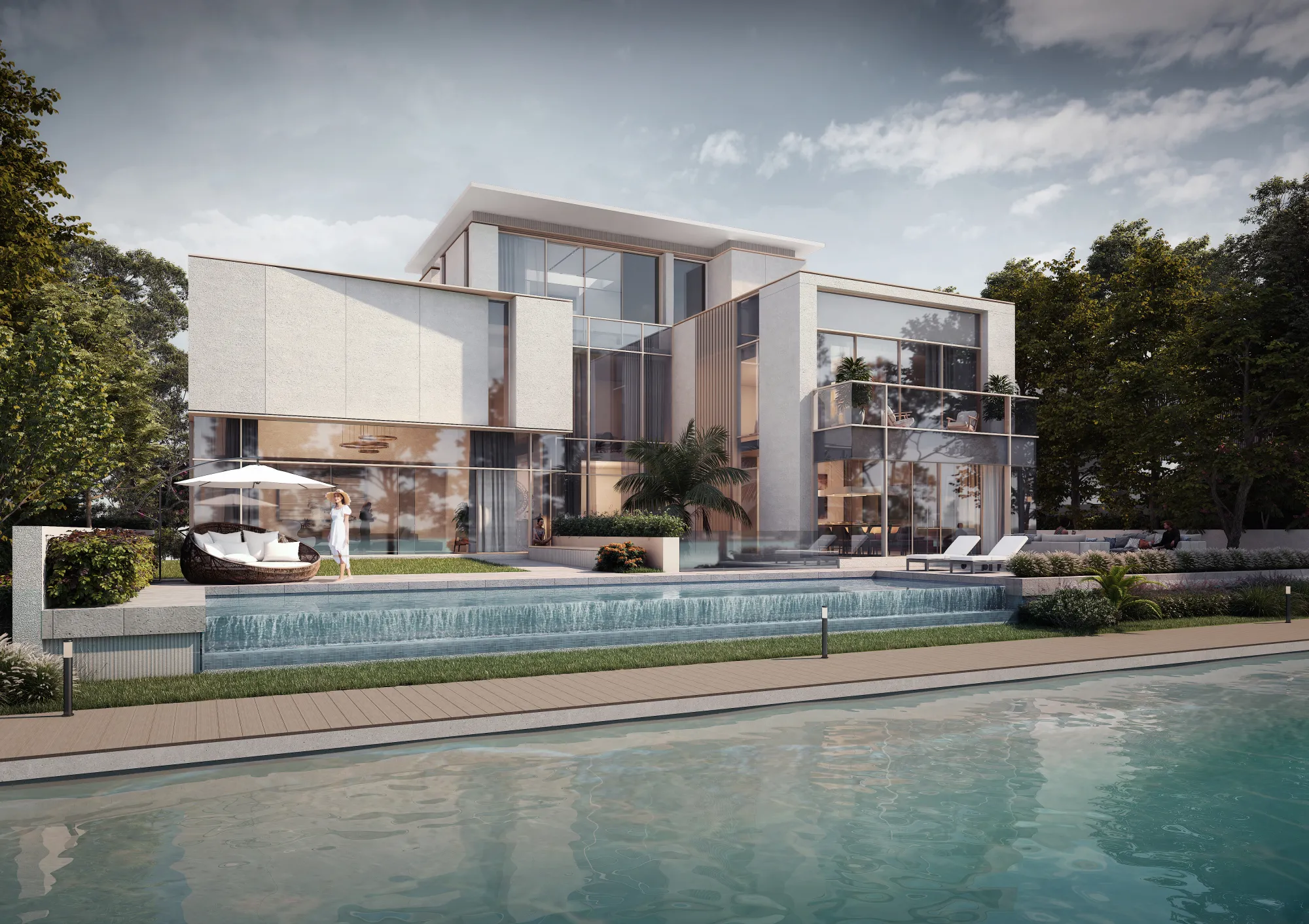 Sobha Hartland II, exterior de las villas
