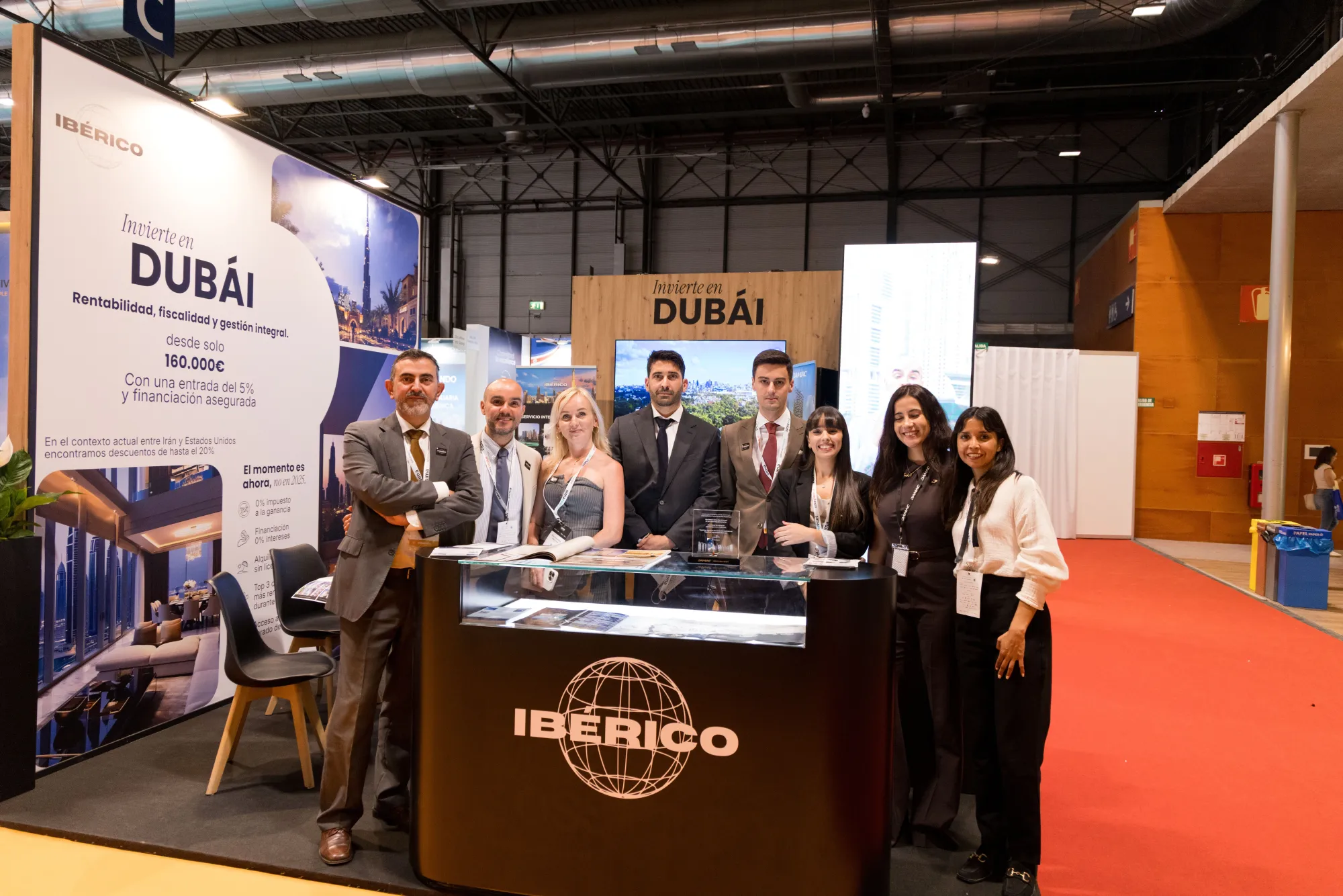 Equipo Ibérico en evento DAMAC Dubái